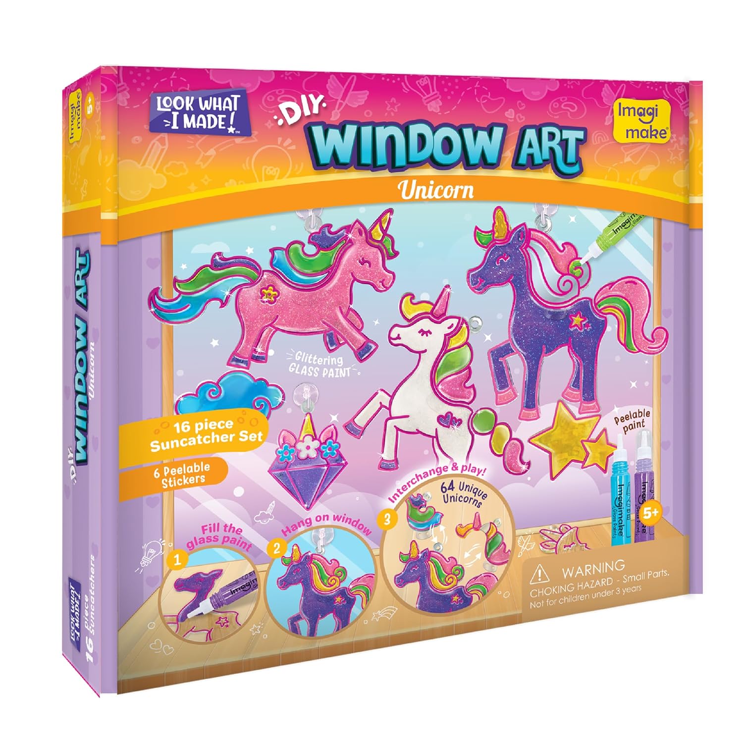 Imagimake Window Art Unicorn | Glass Painting Kit | Art and Craft Kit Imagimake Window Art Unicorn | Glass Painting Kit | Art and Craft Kit
