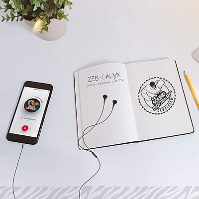 Zebronics Zeb-Calyx Wired in Ear Earphones with Mic Zebronics Zeb-Calyx Wired in Ear Earphones with Mic