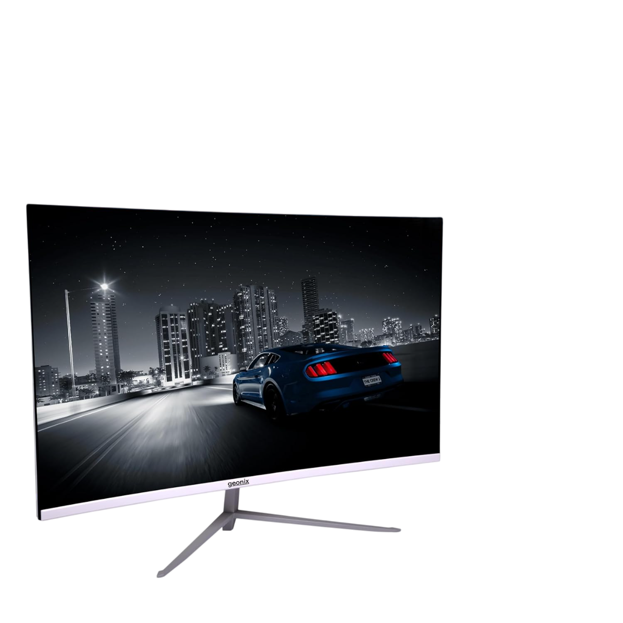 ​Geonix Neon 27-Inch LED Curved Monitor, 75Hz Refresh Rate,White-‎GXTF-WVHDF27W