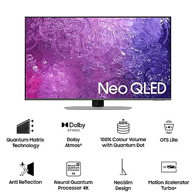 Samsung 138 cm (55 inches) 4K Ultra HD Smart Neo QLED TV QA55QN90CAKLXL