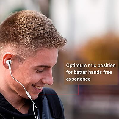 ZEBRONICS Zeb-Tulip Wired in Ear Earphone with Mic