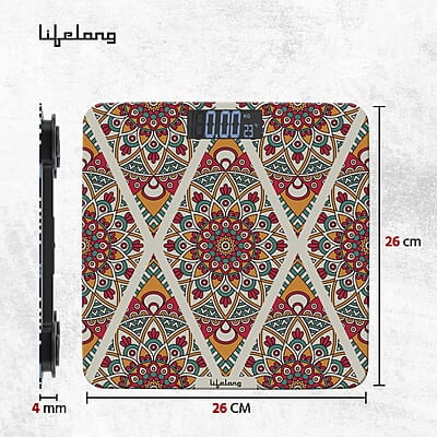 Lifelong Bloom LLWS54 Body Weighing Scale (Indian Cultural Series - Rajasthan Rural)