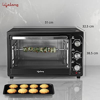 Lifelong Otg 36L - Oven Toaster Griller With Rotisserie For Kitchen- 1500W Lifelong Otg 36L - Oven Toaster Griller With Rotisserie For Kitchen- 1500W