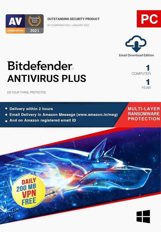 BitDefender Antivirus Plus (2022) Single key (1 year) ESD BitDefender Antivirus Plus (2022) Single key (1 year) ESD