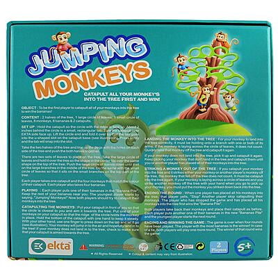 Jumping Monkeys Small Catapult Toy 2 Players Board Game for Kids (Multicolour)