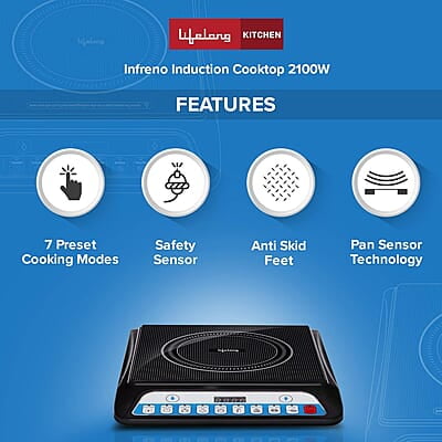Lifelong Inferno LLIC20 1400-Watt Induction Cooktop