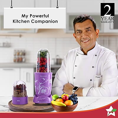 Wonderchef Nutri Blend Orchid, 22000 RPM 400 W 2 Unbreakable Jars