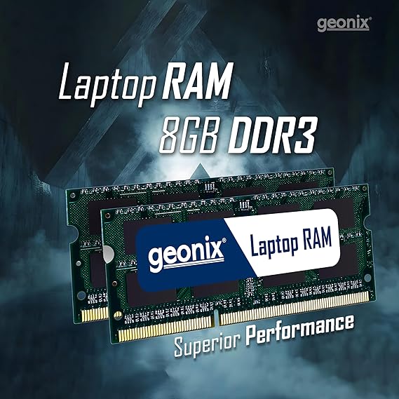 Geonix Laptop RAM, 8 GB DDR3, Frequency-1600 Mhz, (8x2) IC, 204 Pin, 5 Years Warranty Geonix Laptop RAM, 8 GB DDR3, Frequency-1600 Mhz, (8x2) IC, 204 Pin, 5 Years Warranty