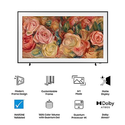 Samsung 138 cm (55 inches) The Frame Series 4K Ultra HD Smart QLED TV QA55LS03DAULXL