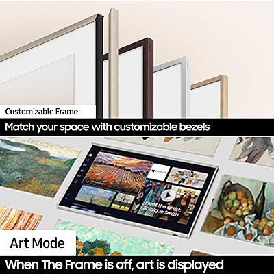 Samsung 138 cm (55 inches) The Frame Series 4K Ultra HD Smart QLED TV QA55LS03DAULXL