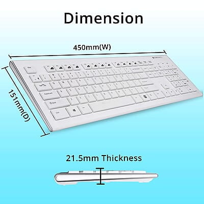 Zebronics DLK01 (White) Wired Keyboard
