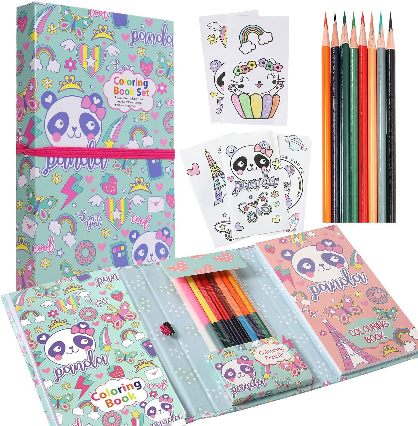 Paper Coloring Book For Kids With 30 Drawing Sheet,8 Pencil Color,10 Scratch Sheet Art And Craft Drawing Color Book Set Paper Coloring Book For Kids With 30 Drawing Sheet,8 Pencil Color,10 Scratch Sheet Art And Craft Drawing Color Book Set