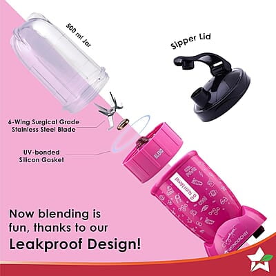 Wonderchef Nutri-blend GO, 22000 RPM 400 W 1 Unbreakable Jar