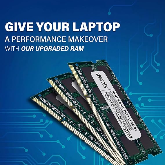 GEONIX 4GB DDR3L 1600MHz Laptop RAM GEONIX 4GB DDR3L 1600MHz Laptop RAM