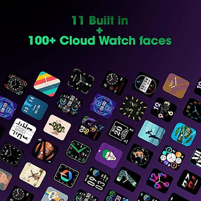 ZEBRONICS DC Joker Edition DRIP Smartwatch with Bluetooth 5.1 Calling, 1.69" Display Size, Voice Assistance, 11 Built-in + Customizable Watch Faces, 8 Menu UI, IP67 and 100+ Sports Tracker