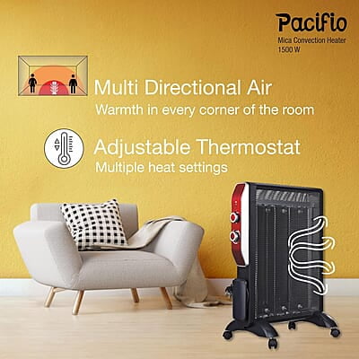 Havells Room Heater 1500W Pacifio Mica| Micathermic Technology for Rapid & Instant Heating