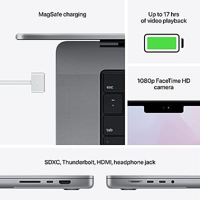 Apple 14" MacBook Pro M2 chip with 8-core CPU and 7-core GPU, 512GB,16GB