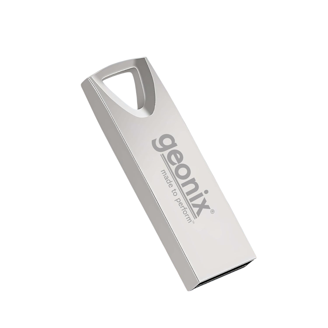 Geonix 128GB USB 2.0 Pendrive, Keyring Design,Silver-GXPD128GB Geonix 128GB USB 2.0 Pendrive, Keyring Design,Silver-GXPD128GB