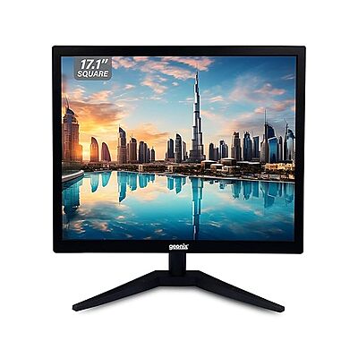 GEONIX 17" LED PC Monitor, VGA & HDMI, 1280x1024