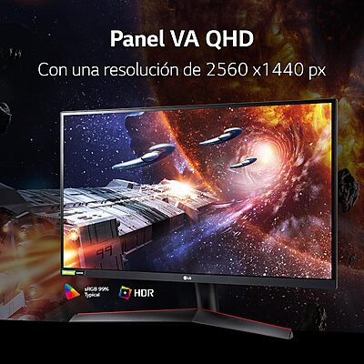 LG 31.5'' UltraGear™ QHD Gaming Monitor, 165Hz, 1ms ,32GN600-B