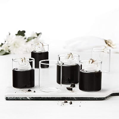 Borosil - Vision Glass Set, 120 Ml, Set of 6, Transparent