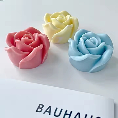 Silicon Mold Candle Rose Bloom