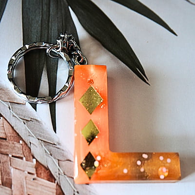 'L' ESPEJO LETTER KEYCHAIN(LKB00032)