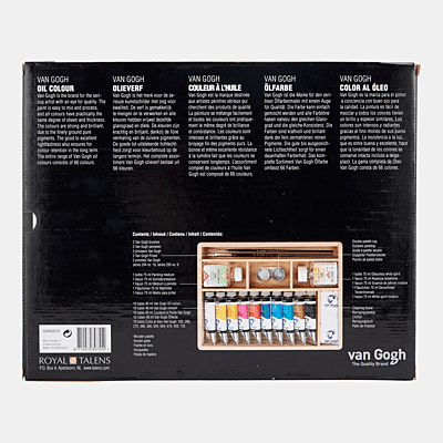 ROYAL TALENS VAN GOGH OIL COLOR WOODEN BOX, BASIC ROYAL TALENS VAN GOGH OIL COLOR WOODEN BOX, BASIC