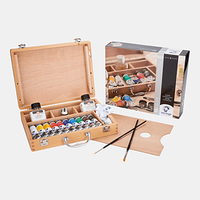 ROYAL TALENS VAN GOGH OIL COLOR WOODEN BOX, BASIC ROYAL TALENS VAN GOGH OIL COLOR WOODEN BOX, BASIC