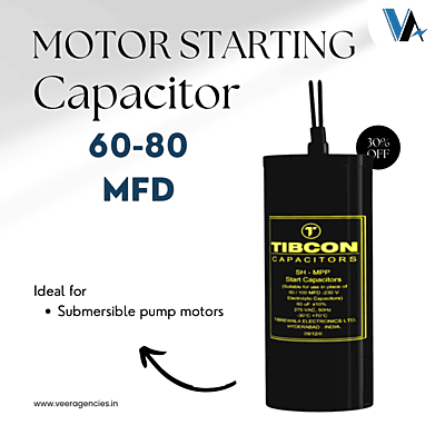 Tibcon 60-80 MFD 275 V Motor Starting Capacitor Tibcon 60-80 MFD 275 V Motor Starting Capacitor