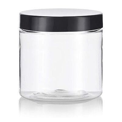 450ml Round PET Jar + 83mm BLACK Cap 450ml Round PET Jar + 83mm BLACK Cap