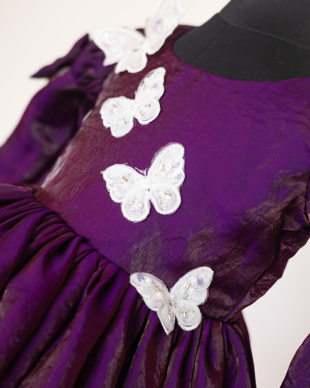 Royal Flutter Velvet Dress Royal Flutter Velvet Dress