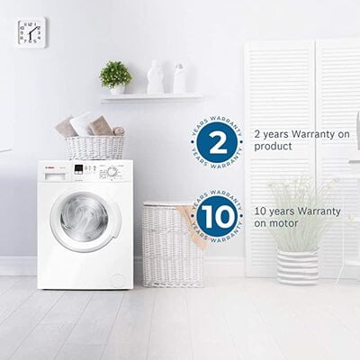 Bosch 6 kg Fully-Automatic Front Loading Washing Machine (WAB16161IN, White, Inbuilt Heater)