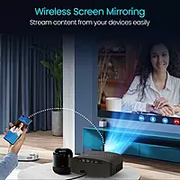 Portronics Beem 490 Smart LED Projector | 1080p Full HD, Auto Focus, Streaming Apps, 6000 lm | Portable Projector with Remote Controller (Black) Portronics Beem 490 Smart LED Projector | 1080p Full HD, Auto Focus, Streaming Apps, 6000 lm | Portable Projector with Remote Controller (Black)