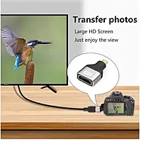 Micro HDMI Type-D (M) to 8k HDMI Type-A (F) Adapter, Bidirectional HDMI 2.1 Connector, Gold-Plated Plugs, Supports 8K@60Hz, 4K@120Hz, HDR, 3D, eARC for GoPro Hero 7/6, Sony A6000 Camera Micro HDMI Type-D (M) to 8k HDMI Type-A (F) Adapter, Bidirectional HDMI 2.1 Connector, Gold-Plated Plugs, Supports 8K@60Hz, 4K@120Hz, HDR, 3D, eARC for GoPro Hero 7/6, Sony A6000 Camera