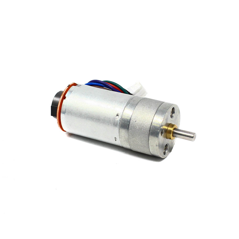 TT Motor – N25 12V 75RPM Metal Gear Motor With Encoder D Type Shaft