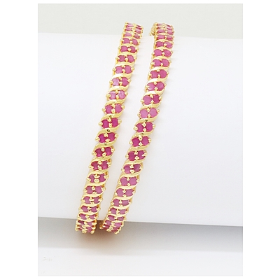 Gold Plated Bangles stone For Women & girls Set Of 1(2024004) Gold Plated Bangles stone For Women & girls Set Of 1(2024004)