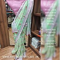 PURE LINEN SAREE YBRSLIN22247