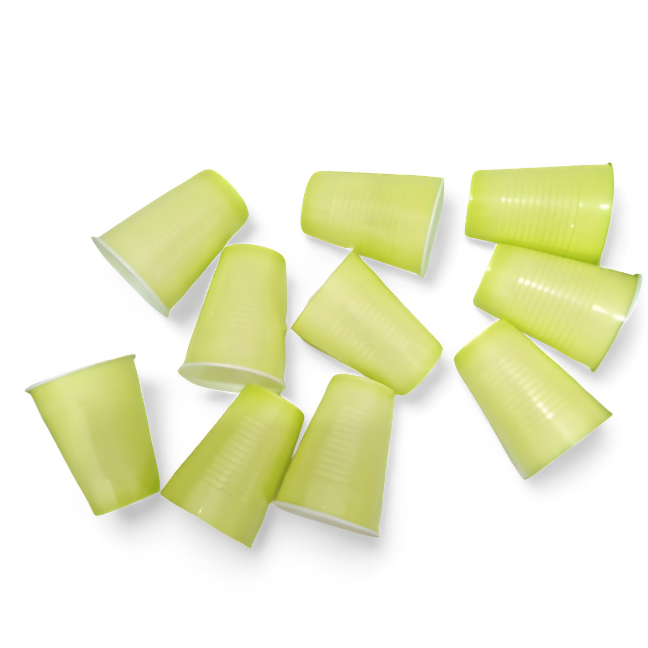 The Magic Balloons -Green Glass 360ml Reusable and Recyclable Green Drinking Cups Pack of 50pcs -12oz Leakproof Drinking Glasses Great for Cold Drinks Juices Games and More Party & Event Supplies