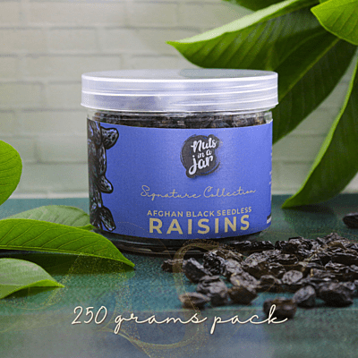 Nuts in a Jar Afghan Black Raisins Seedless Signature 250 Grams
