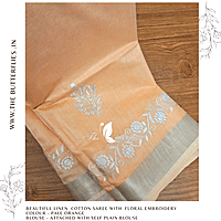LINEN COTTON SAREE YBRSLIN23484 LINEN COTTON SAREE YBRSLIN23484