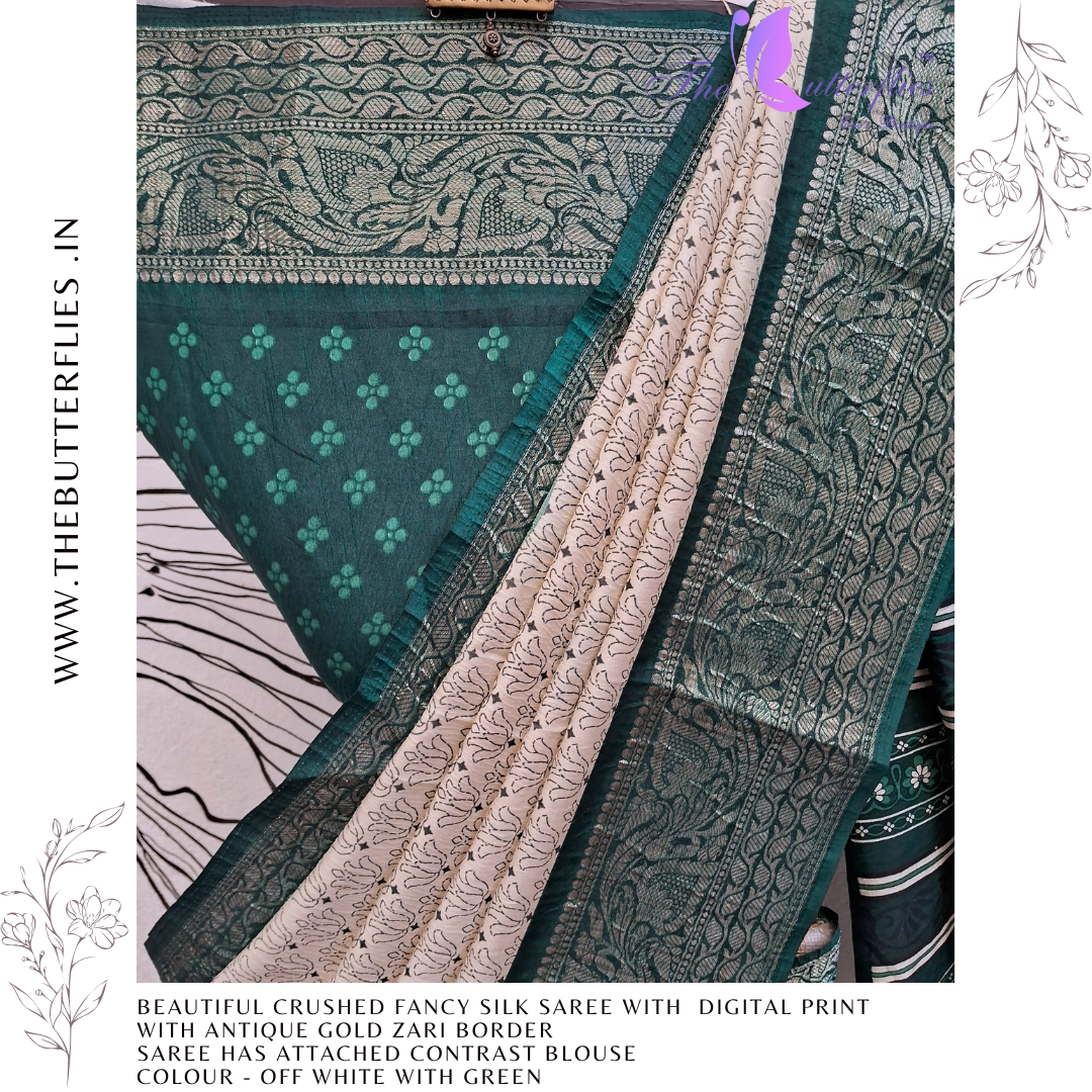FANCY CRUSHED SILK SAREE RJASFSC24105 FANCY CRUSHED SILK SAREE RJASFSC24105