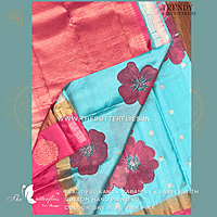 HAND PAINTED PURE KANCHIVARAM SOFT SILK SASSSIL21332 HAND PAINTED PURE KANCHIVARAM SOFT SILK SASSSIL21332