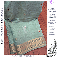 SEMI PAITHANI SILK SAREE MHTSSIL24338 SEMI PAITHANI SILK SAREE MHTSSIL24338