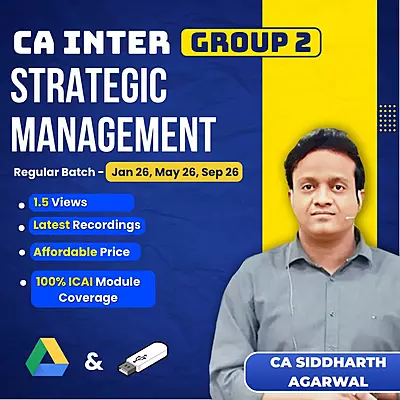 CA Inter Strategic Management (Group 2) By CA Siddharth Agarwal