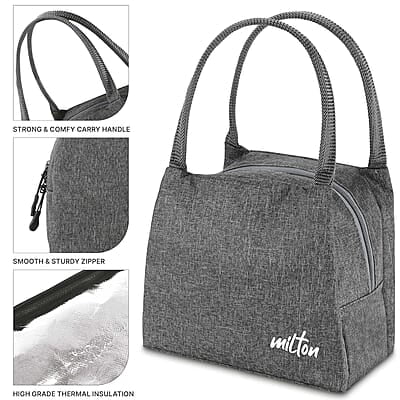 MILTON Bling Bag Tiffin (3 Inner Stainless Steel Containers 320 ml each and 1 Tumbler, 380 ml with Jacket MILTON Bling Bag Tiffin (3 Inner Stainless Steel Containers 320 ml each and 1 Tumbler, 380 ml with Jacket