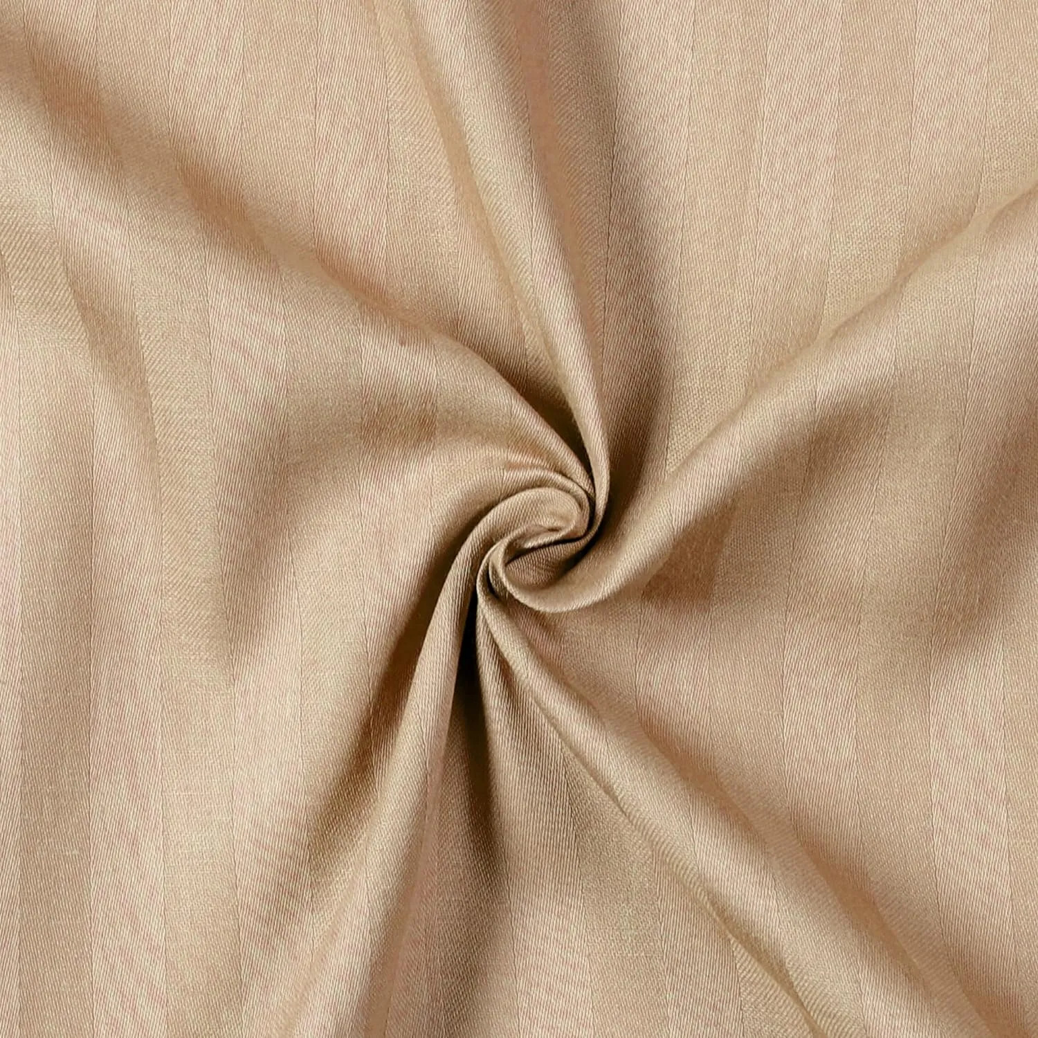 Bedsheet (Fitted) Glace Cotton 300 TC - Striped - Sand Beige Bedsheet (Fitted) Glace Cotton 300 TC - Striped - Sand Beige