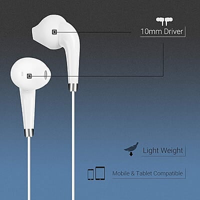 Zebronics Zeb-Calyx Wired in Ear Earphones with Mic Zebronics Zeb-Calyx Wired in Ear Earphones with Mic