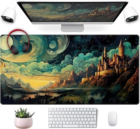 Sublimation Printed Cool Aesthetic Castle Mouse Pad Desk Pad Cute CloudyMousepad 300x700x2mm Sublimation Printed Cool Aesthetic Castle Mouse Pad Desk Pad Cute CloudyMousepad 300x700x2mm