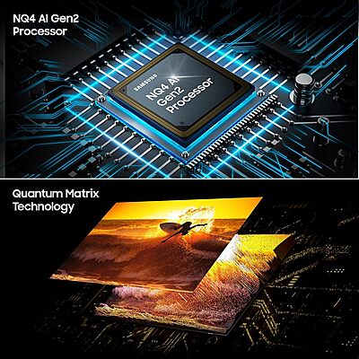 Samsung 138 cm (55 inches) 4K Ultra HD AI Smart Neo-QLED TV QA55QN90DAULXL